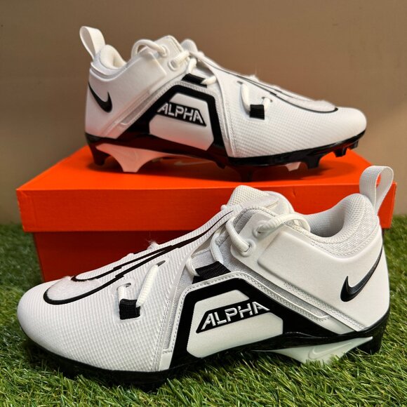 Nike Alpha Menace Pro 3 WD Mid PE Football Cleats White DH3292-100 Mens WIDE
